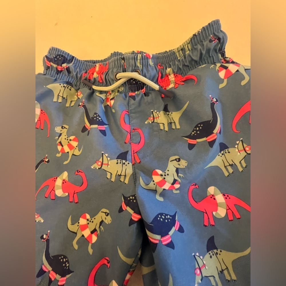CAT & JACK UNISEX SHORTS WITH TRUNKS ATTACHED.  SIZE 4T - Picture 5 of 7